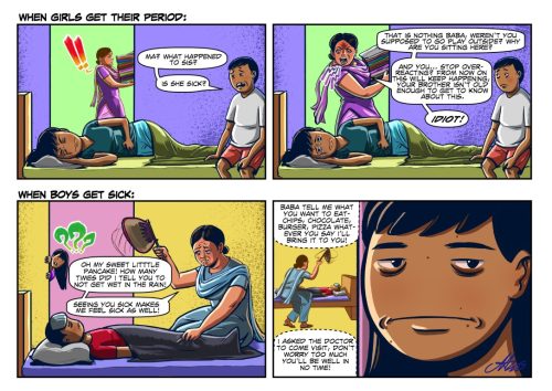 Nurul Aftab  - Cartoons for Equality 